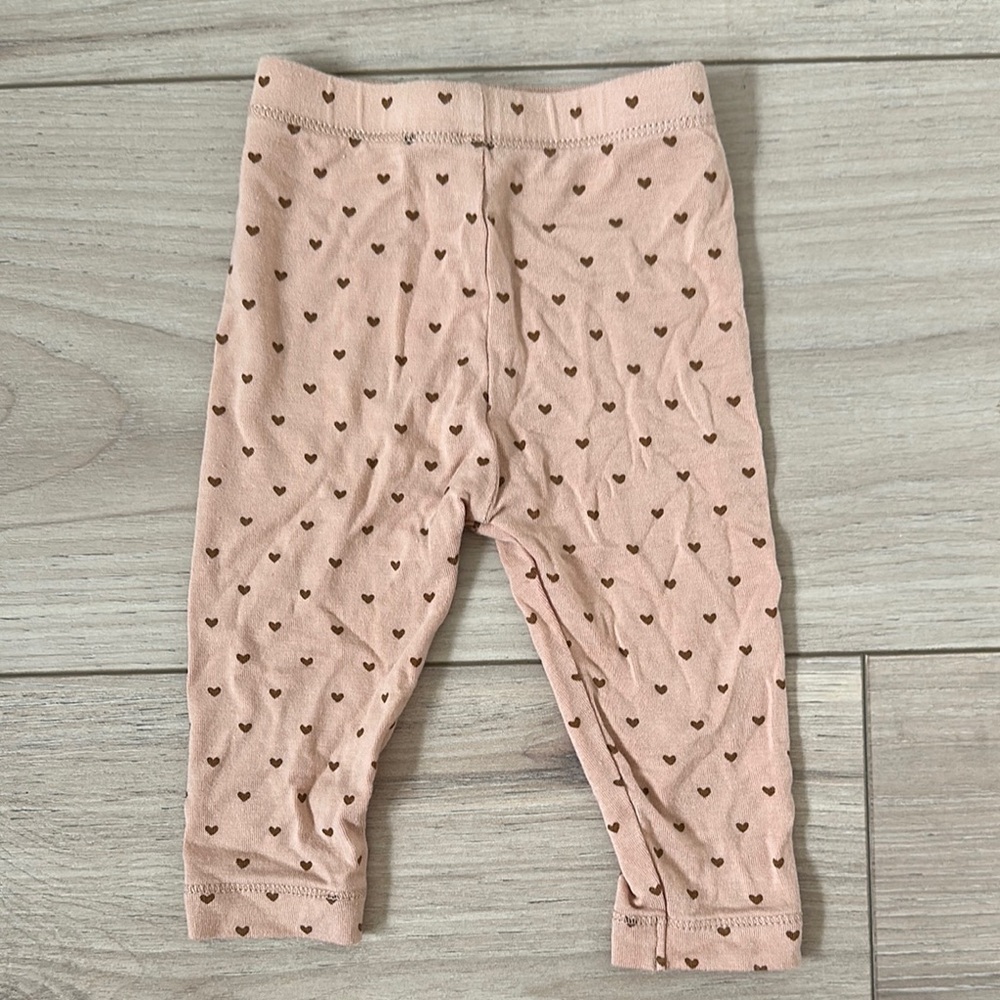 Quincy Mae Pink and Brown Leggings with Playful Dots